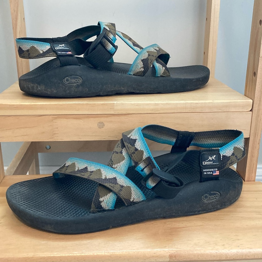 Chaco Z/1 Classic Sandals Glacier National Park Foundation Men's size 12